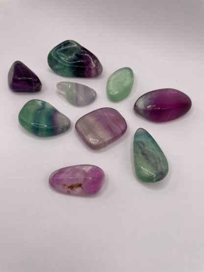 Rainbow Fluorite Tumbled Stone