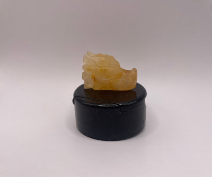 Witching Hour Treasures: Golden Healer Quartz Dragon Skull no. 1