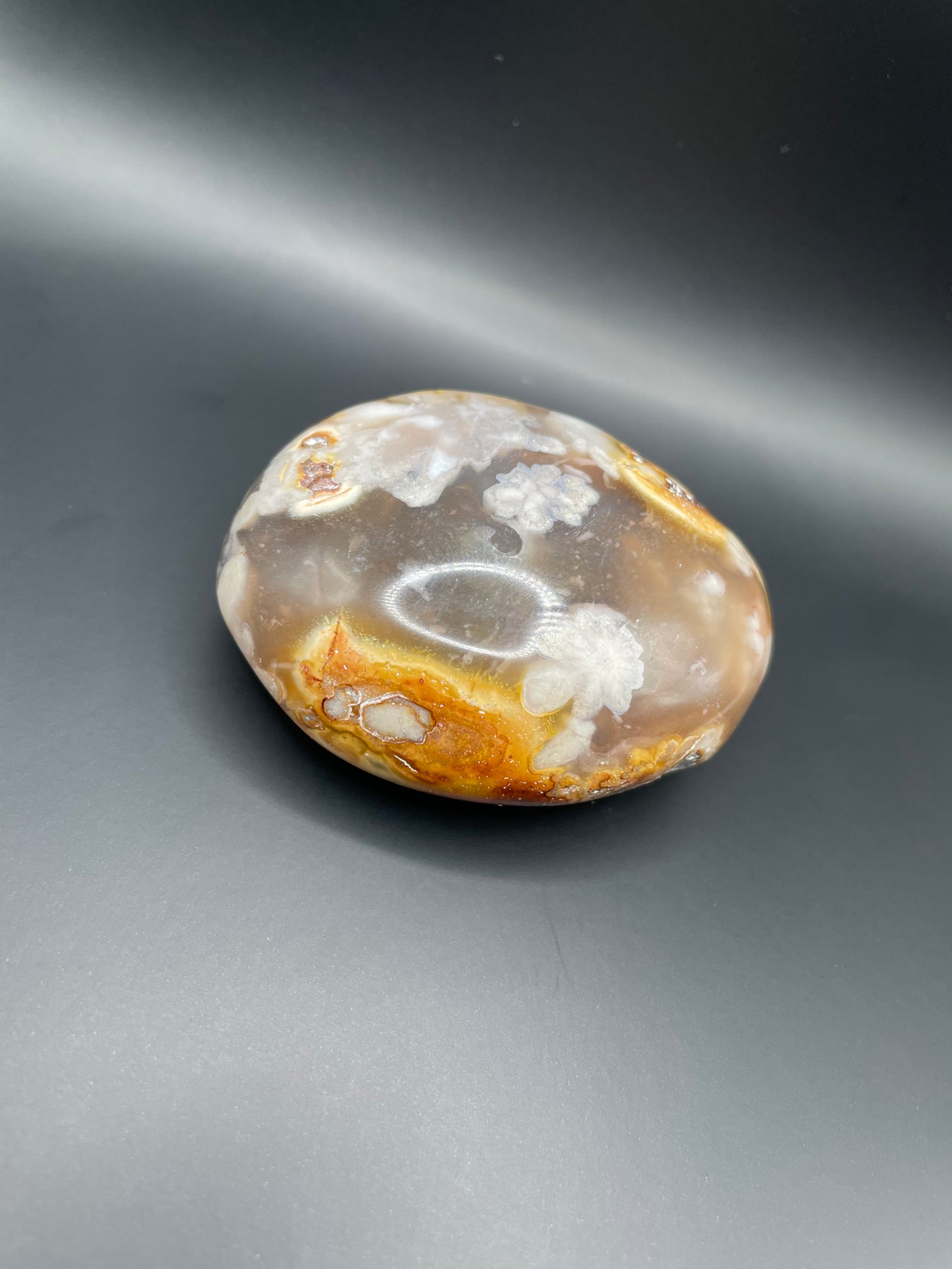 Flower Agate Palm Stone no. 2