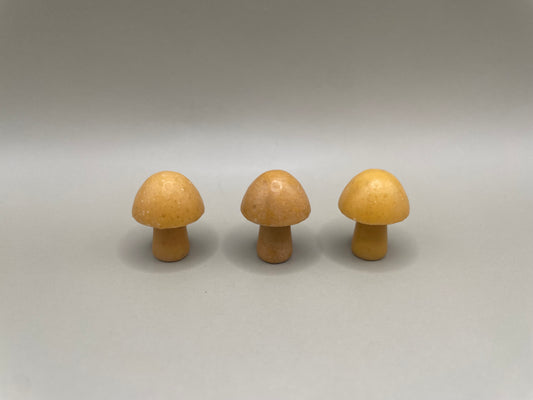Witching Hour Treasures: Yellow Jade Mini Mushroom