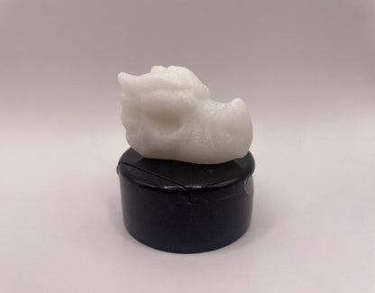 Witching Hour Treasures: White Jade Dragon Skull no. 1