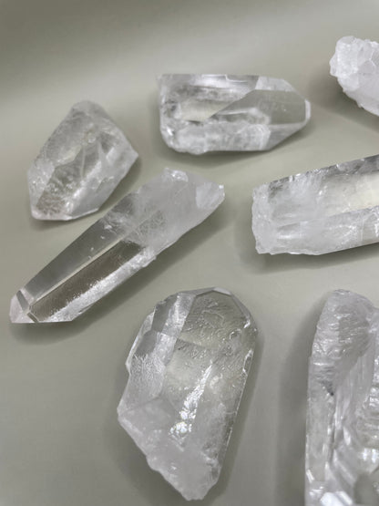 Raw Clear Quartz Point in S