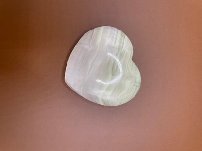 Pink Banded Onyx Heart no. 7