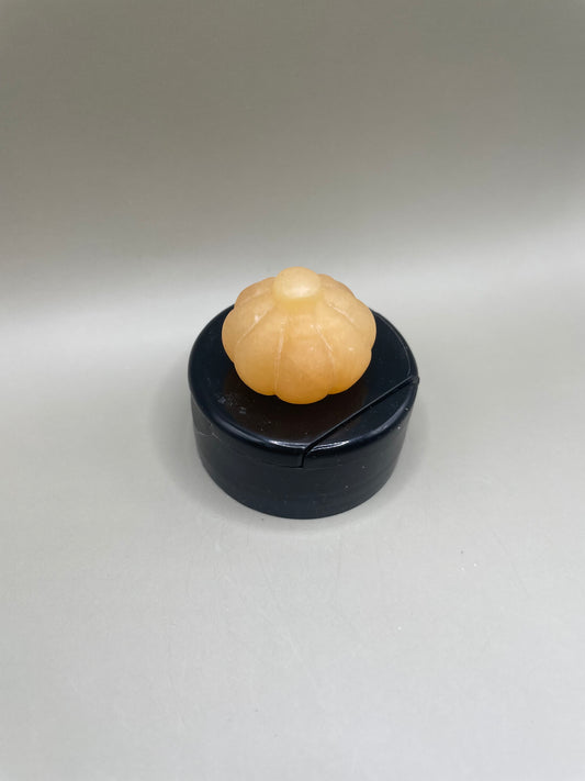 Witching Hour Treasures: Small Yellow Calcite Pumpkin