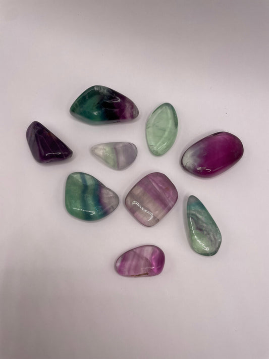 Rainbow Fluorite Tumbled Stone