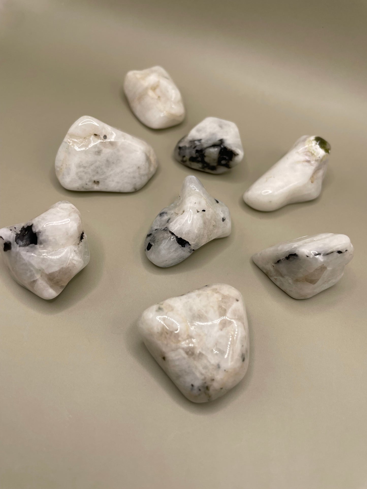 Small Rainbow Tumbled Moonstone