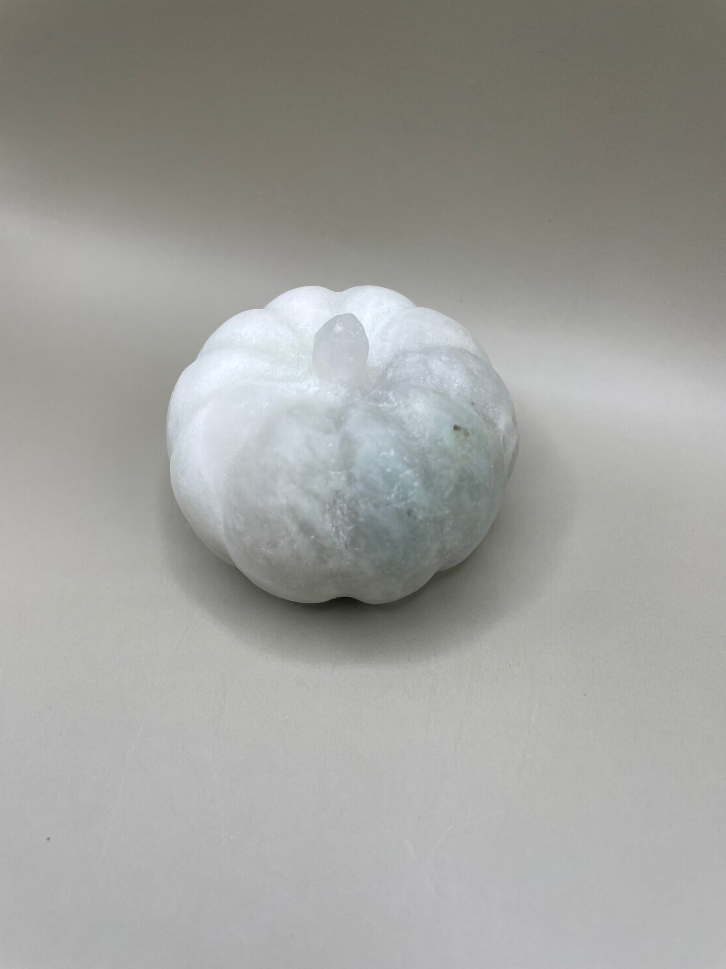 Witching Hour Treasures: White Fluorite Calcite Pumpkin no. 1
