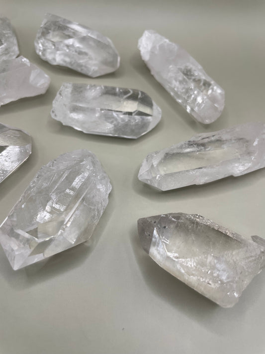 Raw Clear Quartz Point in S