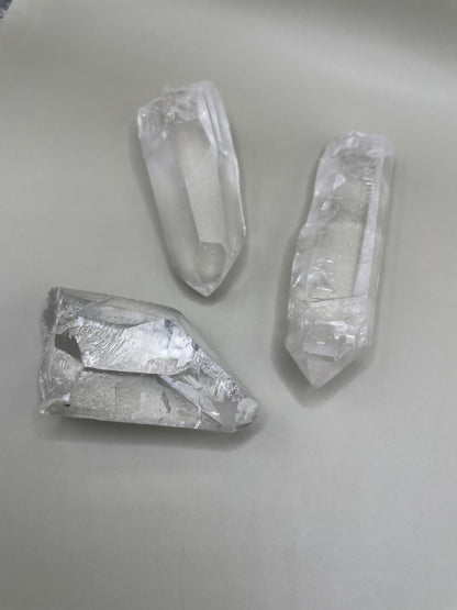 Raw Clear Quartz Point in L