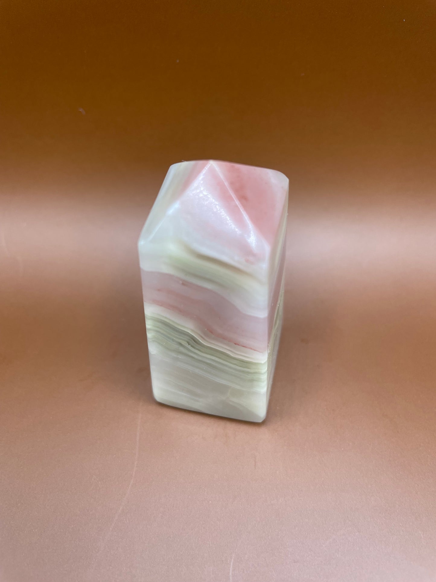 Pink Banded Onyx Tower no. 4