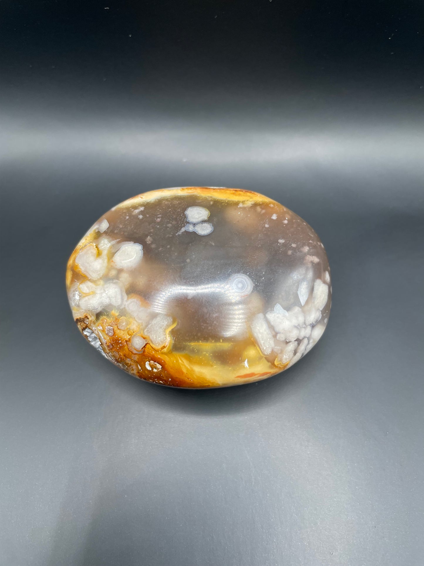 Flower Agate Palm Stone no. 2