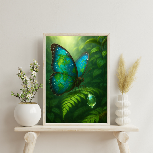 Celestial Wonders Butterflies - Earth Digital Print