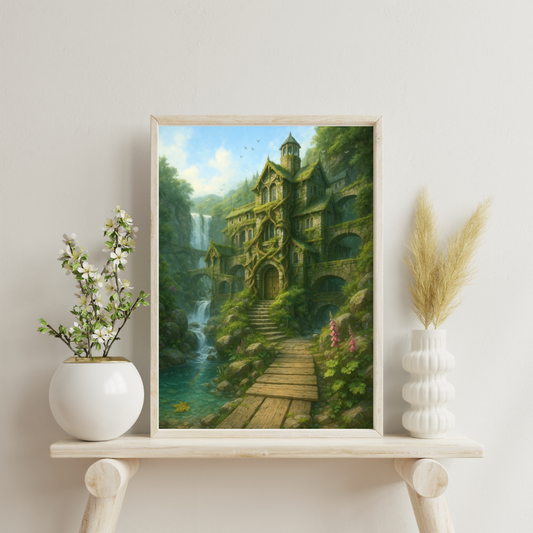 Celestial Wonders Castles - Earth Digital Print