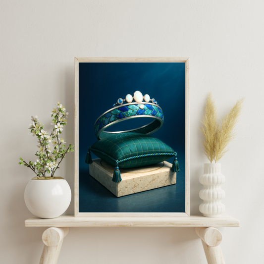 Celestial Wonders Crowns - Earth Digital Print