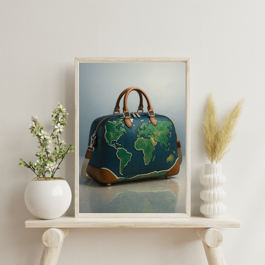 Celestial Wonders Handbags - Earth Digital Print