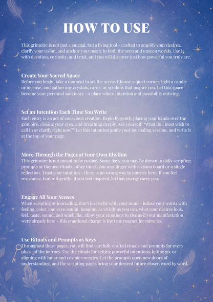 The Astra Sanctuary's Grimoire of Manifestation