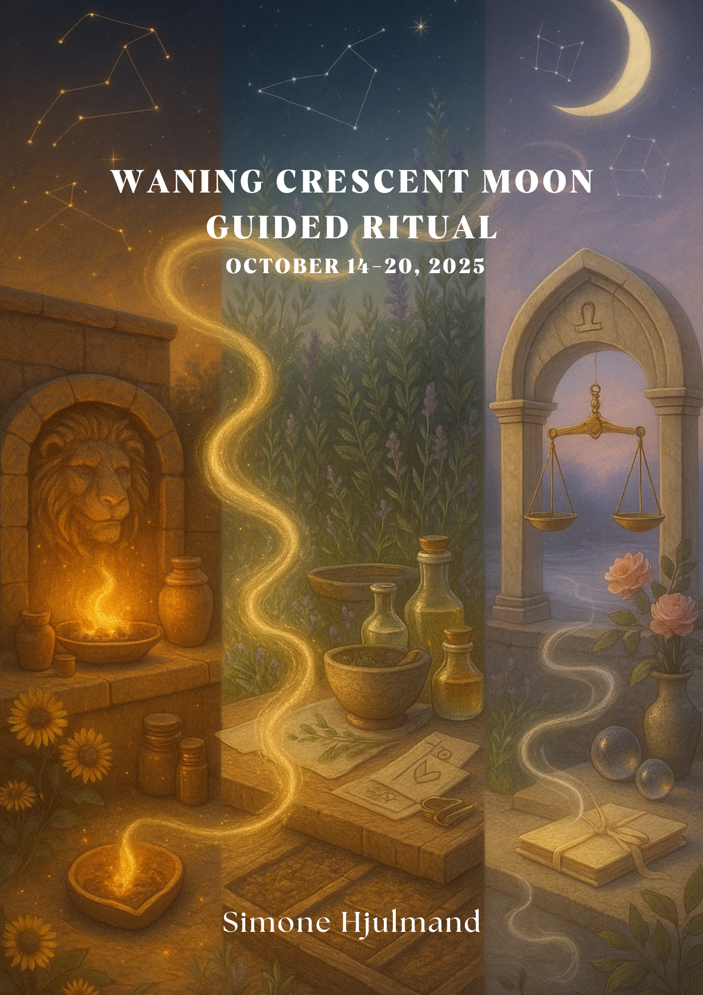 Waning Crescent Moon in Leo to Virgo to Libra (October 14–20, 2025) Guided Ritual