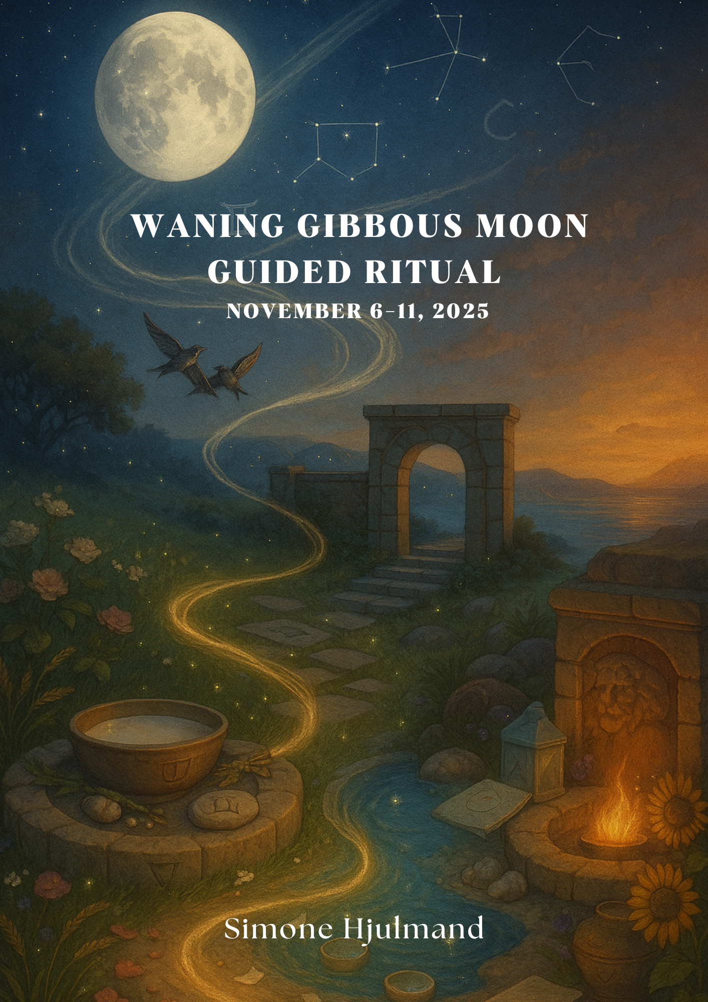 Waning Gibbous Moon in Taurus to Gemini to Cancer to Leo (November 6–11, 2025) Guided Ritual