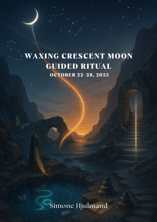 Waxing Crescent Moon in Scorpio to Sagittarius to Capricorn (October 22–28, 2025) Guided Ritual