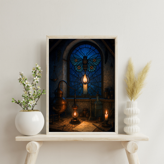 Witch's Home - Attic Workshop Digital Print