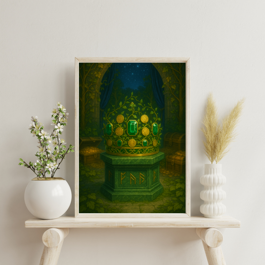 Astrological Houses Crowns - 2nd House Digital Print