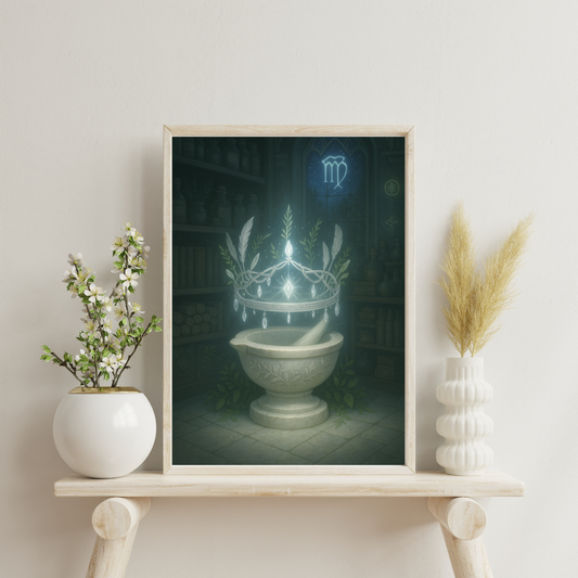 Astrological Houses Crowns - 6th House Digital Print
