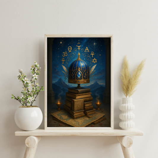 Astrological Houses Crowns - 9th House Digital Print