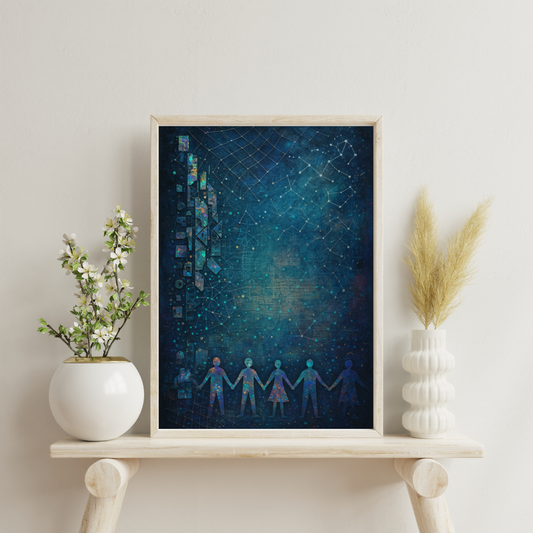 Astrological Houses Echoes - 11th House Digital Print