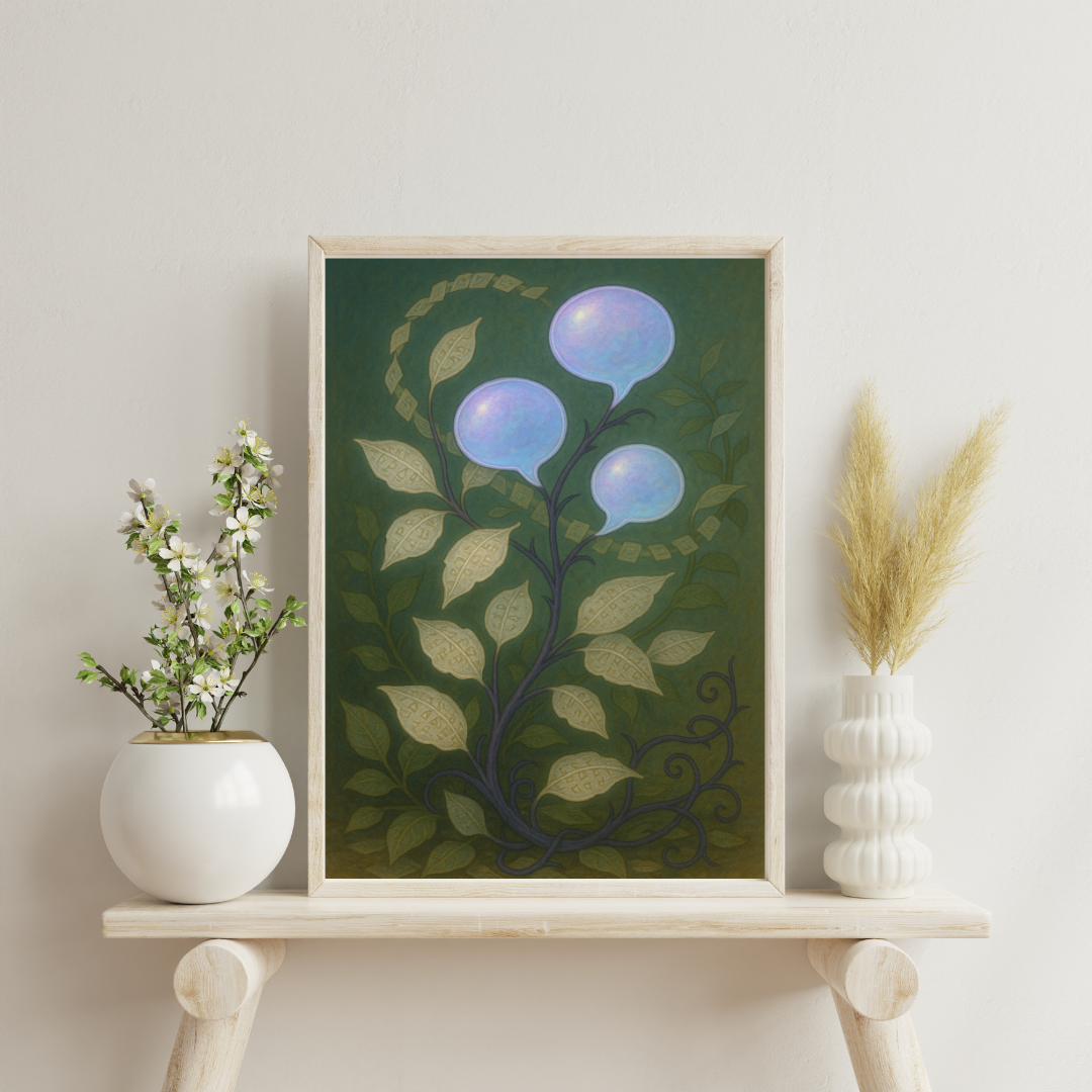 Astrological Houses Fantasy Plants - 3rd House Digital Print