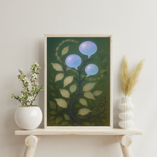 Astrological Houses Fantasy Plants - 3rd House Digital Print