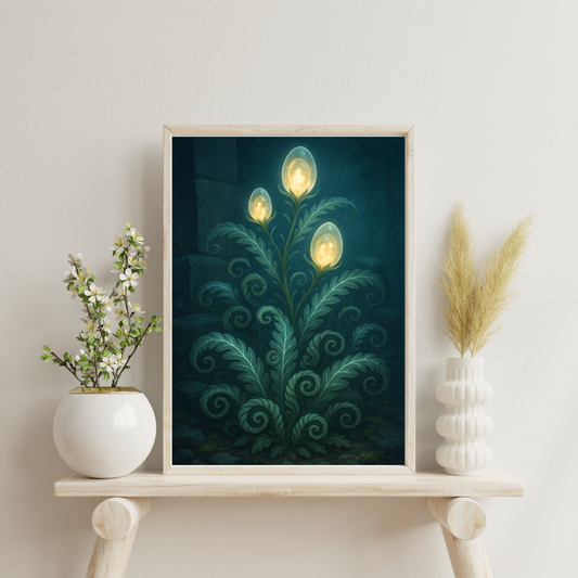 Astrological Houses Fantasy Plants - 4th House Digital Print