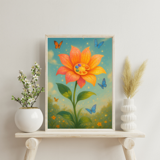Astrological Houses Fantasy Plants - 5th House Digital Print
