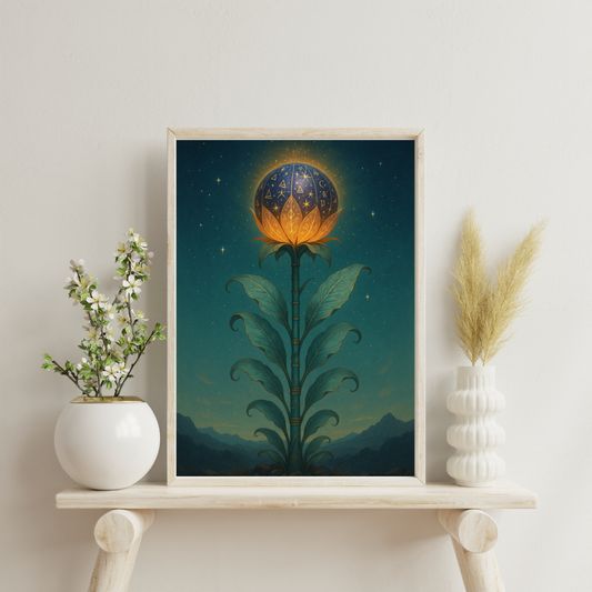 Astrological Houses Fantasy Plants - 9th House Digital Print