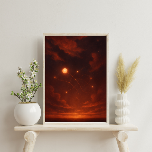 Astrological Houses Skies - 2nd House Digital Print
