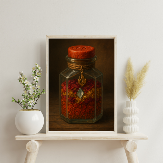 Astrological Houses Spell Jars - 1st House Digital Print
