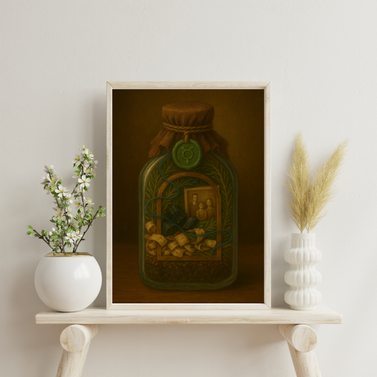 Astrological Houses Spell Jars - 4th House Digital Print
