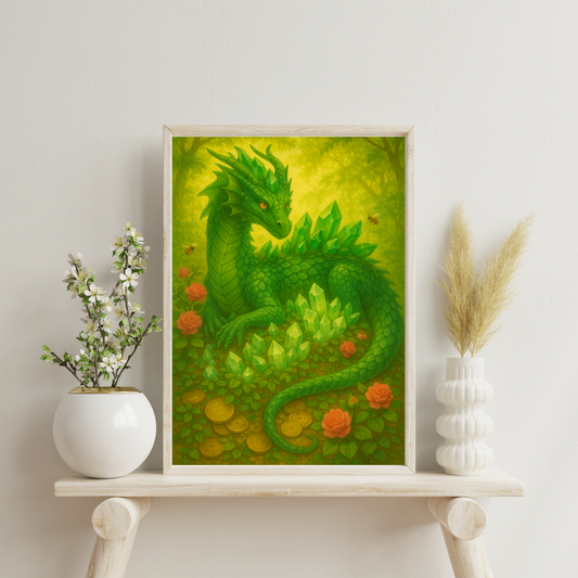 Astrological Houses Spirit Animals - 2nd House: Earth Dragon Digital Print