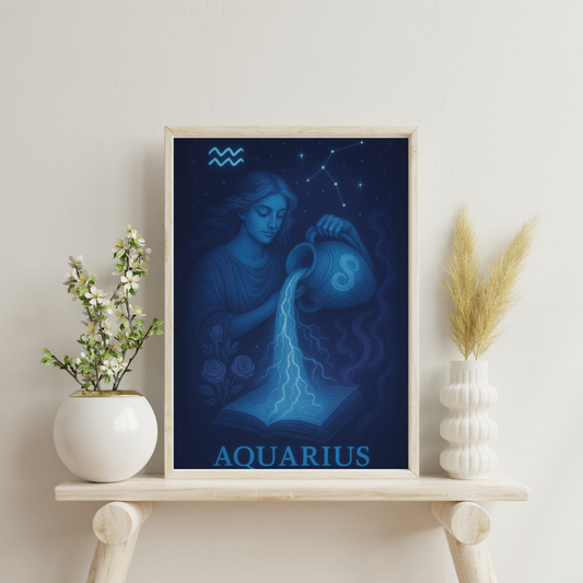 Arcana of the Zodiac - Aquarius Digital Print
