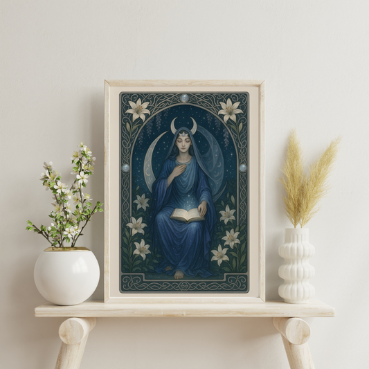 Art Nouveau Archetypes - The Priestess Digital Print