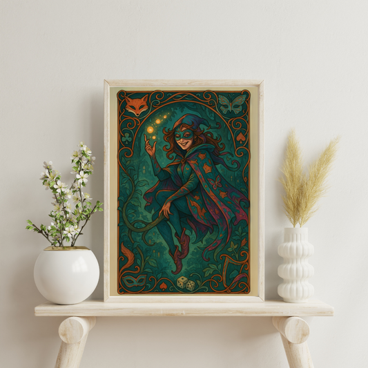 Art Nouveau Archetypes - The Trickster Digital Print