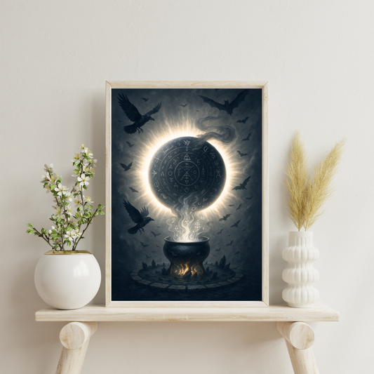 Black Alchemy - The Alchemical Eclipse Digital Print
