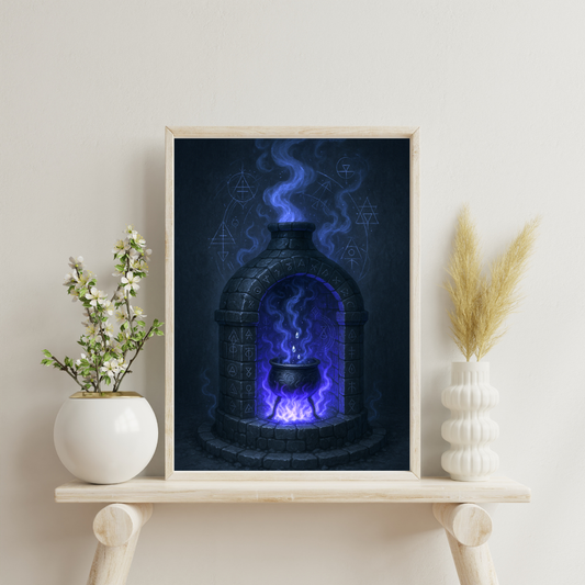 Black Alchemy - The Night Furnace Digital Print