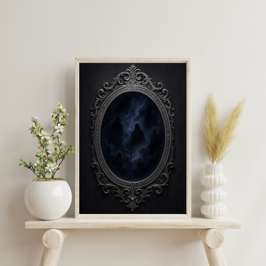 Black Alchemy - The Obsidian Mirror Digital Print
