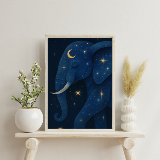 Celestial Elephant Digital Print