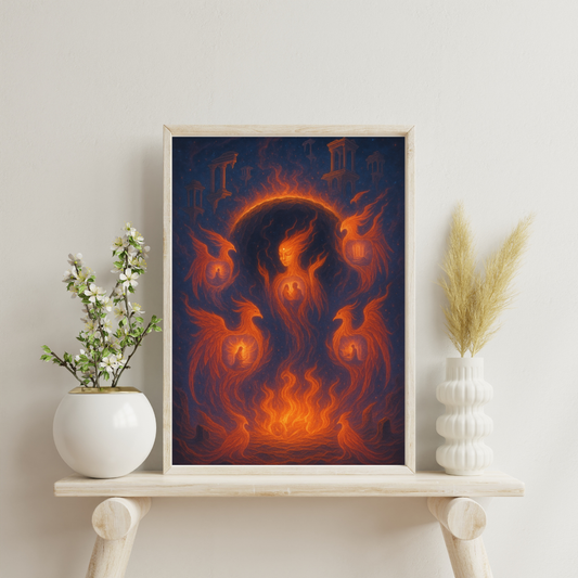 Celestial Rebirth - Ashes of the Forgotten Star Digital Print