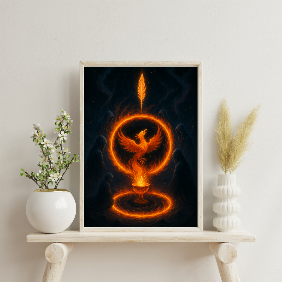 Celestial Rebirth - The Cosmic Cremation Digital Print