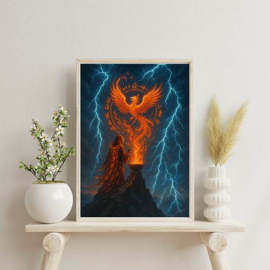 Celestial Rebirth - The Ember Oracle Digital Print
