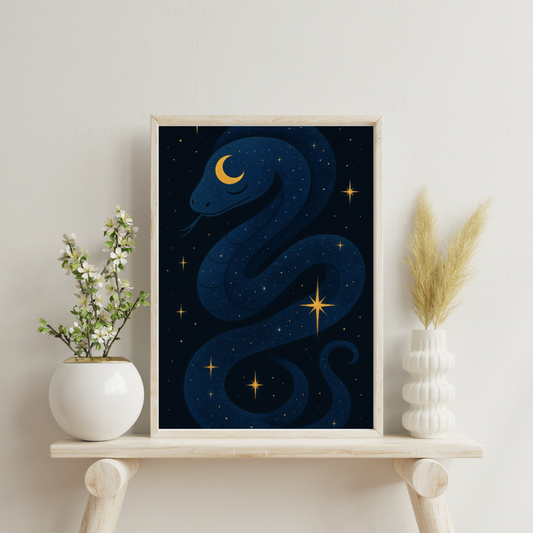Celestial Snake Digital Print