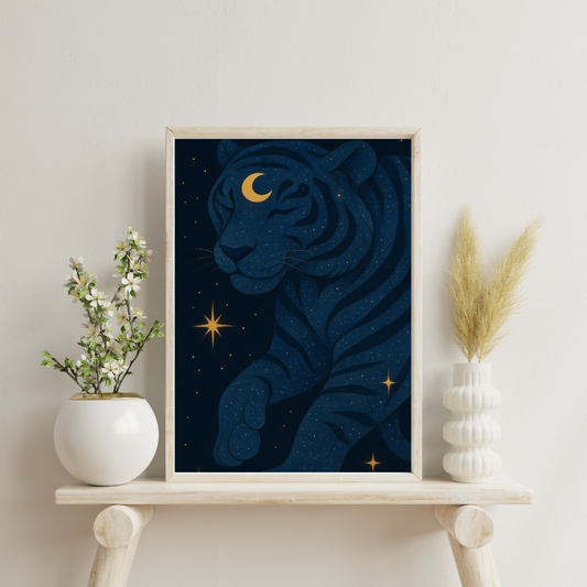 Celestial Tiger Digital Print