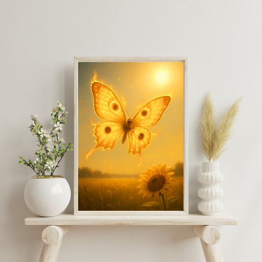 Celestial Wonders Butterflies - Sun Digital Print